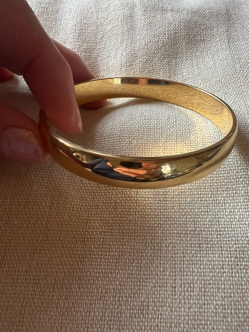 Monet Vintage Gold Tone Bangle Bracelet, good condition